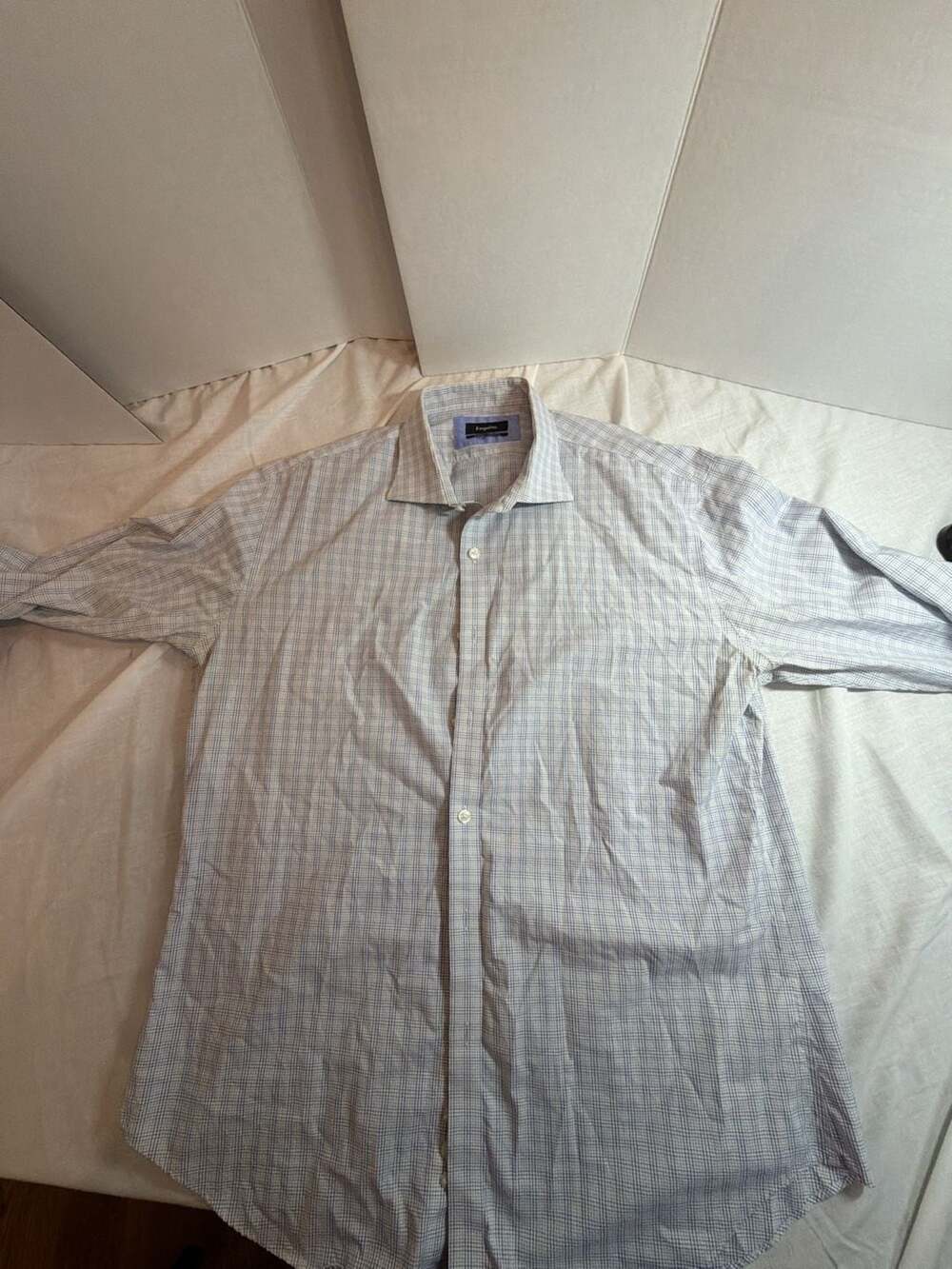 Esquire Men's Slim Fit Non-Iron Dress Shirt Size 17 32/33